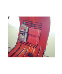 Porta pacchi MRP verniciato nero interno scudo Vespa Smallframe, Largeframe
