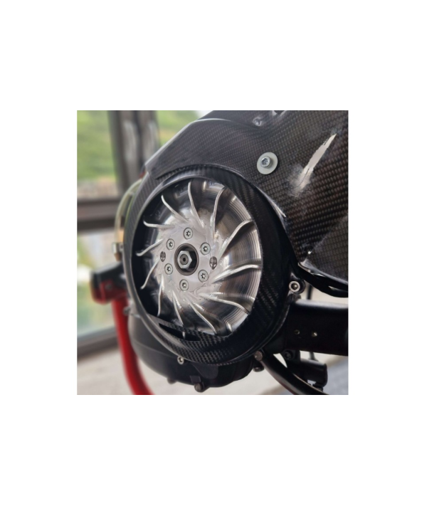 Copri ventola HYPER FLOW EGIG in Carbonio, Vespa Smallframe