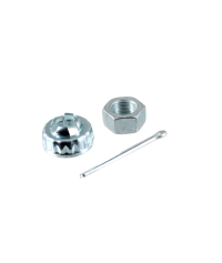 kit dado, coppetta e coppiglia fissaggio tamburo posteriore Vespa PK 50-125, HP, PX 125, 150, 200