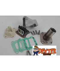 Collettore lamellare 34/37 mm attacco 2/3 fori, Dexter racing, Vespa PK 50, 125, HP, FL, N, ETS