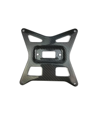Porta targa in carbonio interasse fori 158 mm Vespa