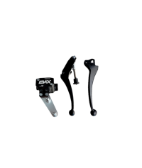 Pompa freno idraulica EVOK iron brake p11 manubrio Vespa PX leve nere, tappo pompa nero